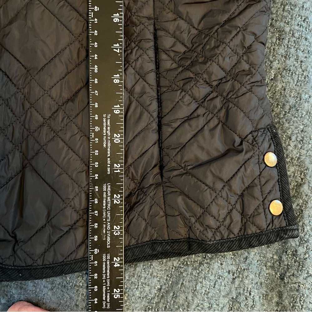 J.Jill Black Full Zip Sleeveless Side Snap Quilted Nylon Vest Size XL - Picture 11 of 15